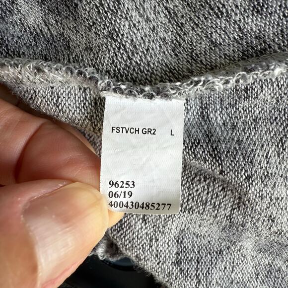 Sonoma Gray Animal Print Shirt Women L Soft Lightweight Pullover Cozy Lounge Top - Picture 12 of 12